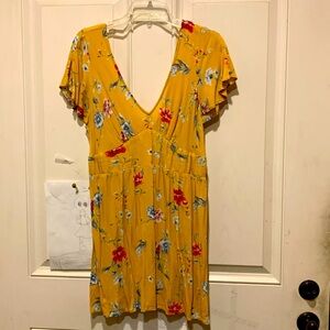 Marigold Yellow Mini-Dress